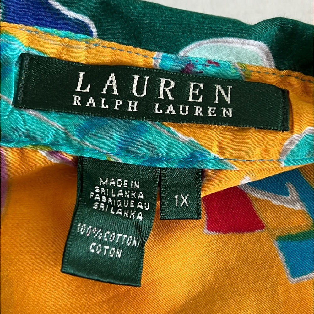 Lauren Ralph Lauren vintage colorful cotton shirt - Picture 4 of 4